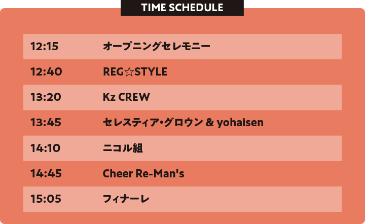 TIME SCHEDULE